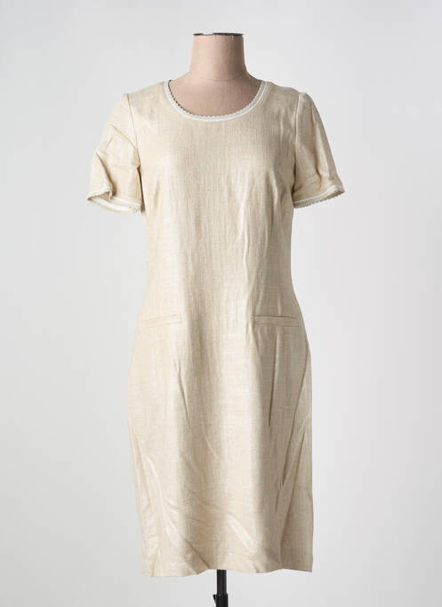 Robe mi-longue beige GREGORY PAT pour femme