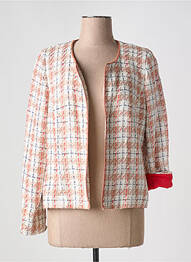Veste chic fermeture boutonnée sur le devant orange GREGORY PAT femme