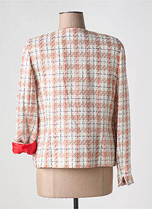 Veste chic fermeture boutonnée sur le devant orange GREGORY PAT femme