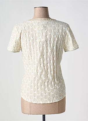 Top tissage jersey manches courtes beige GREGORY PAT femme