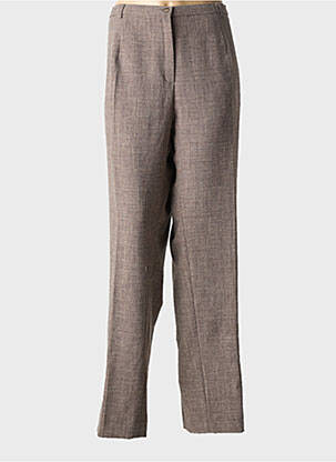 Pantalon 7/8 stretch taille normale marron GUY DUBOUIS femme