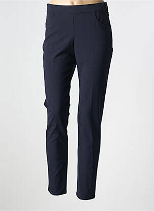 Pantalon slim taille élastique taille normale bleu FRANCE RIVOIRE femme