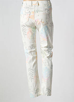 Pantalon slim stretch taille normale blanc GUY DUBOUIS femme