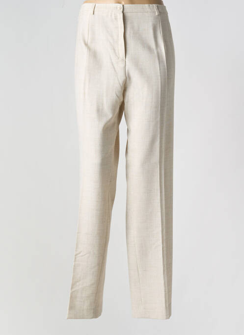 Pantalon droit beige GUY DUBOUIS pour femme