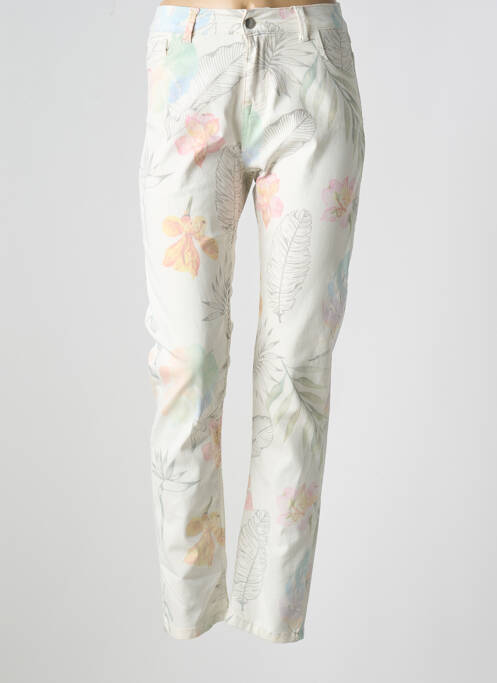 Pantalon slim blanc GUY DUBOUIS pour femme