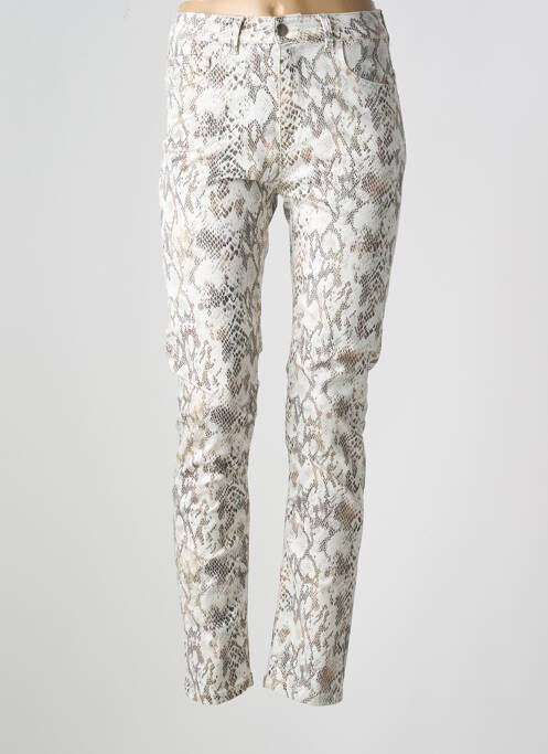 Pantalon slim blanc GUY DUBOUIS pour femme