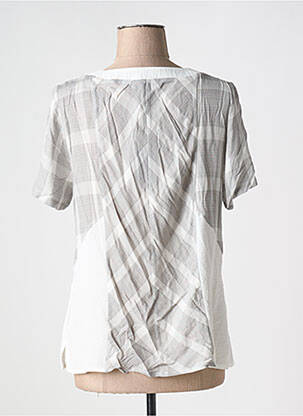 Top imprimé fantaisie manches courtes gris MERI & ESCA femme