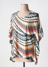 Top imprimé fantaisie manches courtes beige MERI & ESCA femme