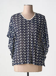 Top coupe fluide manches courtes bleu MERI & ESCA femme