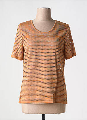 Top manches courtes manches courtes marron GREGORY PAT femme