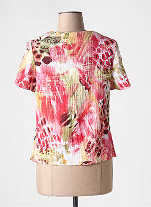 Top imprimé fantaisie manches courtes rouge FRANCE RIVOIRE femme