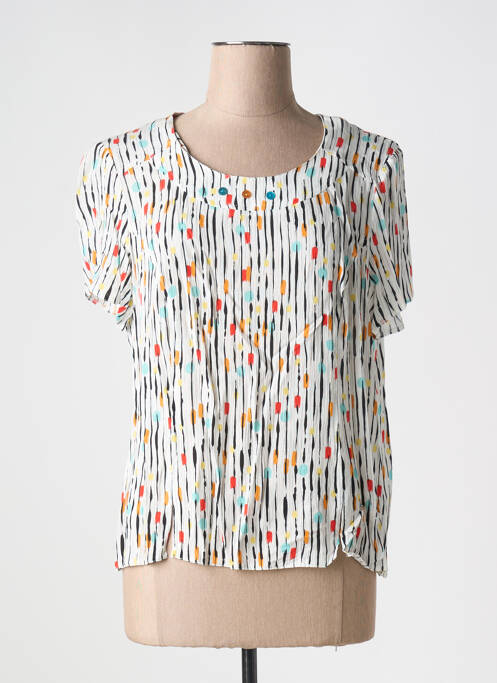 Top blanc FRANCE RIVOIRE pour femme