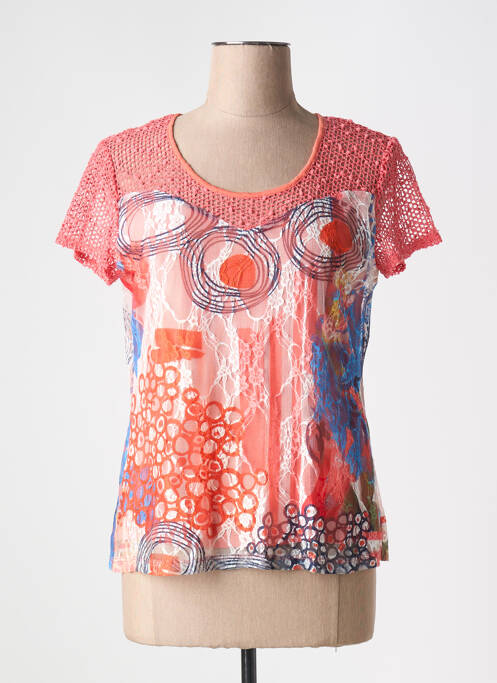 Top rose GUY DUBOUIS pour femme