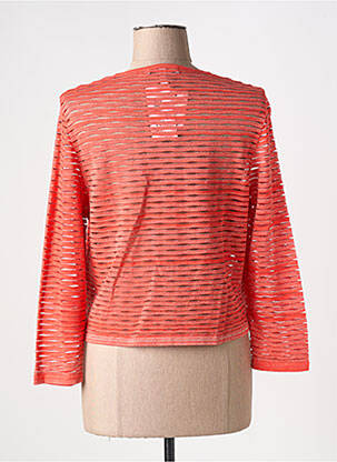 Gilet manches longues col rond rouge GREGORY PAT femme