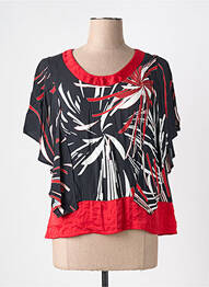 Blouse manches courtes manches courtes noir MERI & ESCA femme