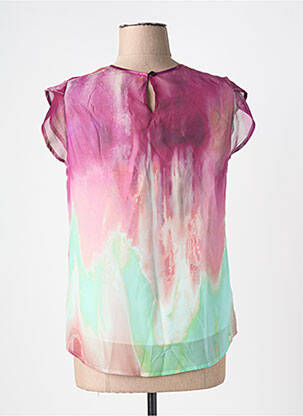 Top imprimé fantaisie manches courtes violet MERI & ESCA femme