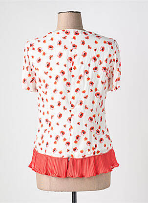Top col carré manches courtes blanc GREGORY PAT femme