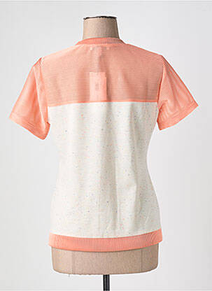 T-shirt col v manches courtes orange MERI & ESCA femme