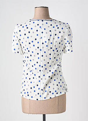 Top imprimé fantaisie manches courtes bleu GREGORY PAT femme