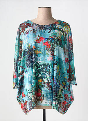 Tunique manches longues bleu GUY DUBOUIS pour femme