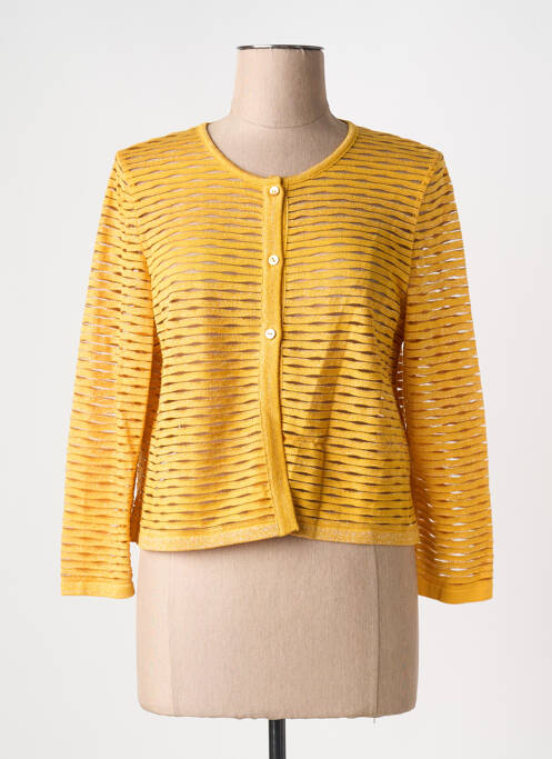 Gilet manches longues jaune GREGORY PAT pour femme