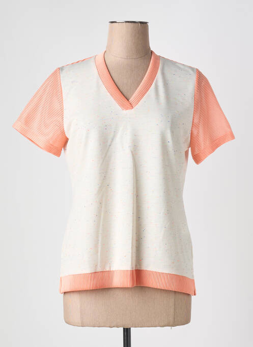 T-shirt orange MERI & ESCA pour femme