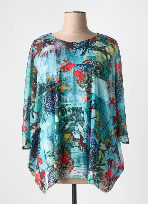 Tunique manches longues bleu GUY DUBOUIS pour femme