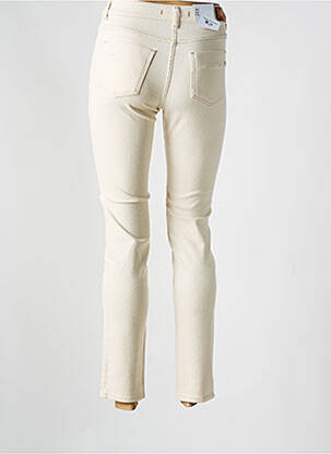 Jeans coupe slim taille haute taille haute beige EAST DRIVE femme