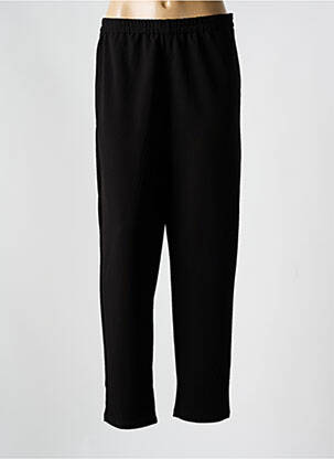 Pantalon droit taille élastique taille basse noir KOKOMARINA femme