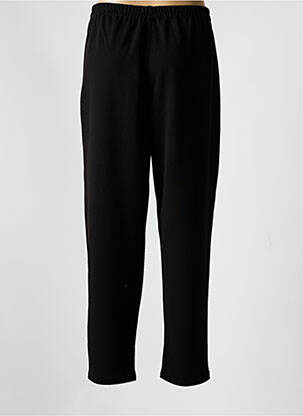 Pantalon droit taille élastique taille basse noir KOKOMARINA femme