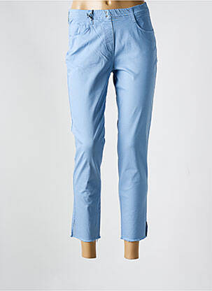 Jegging tissage popeline taille normale bleu EAST DRIVE femme