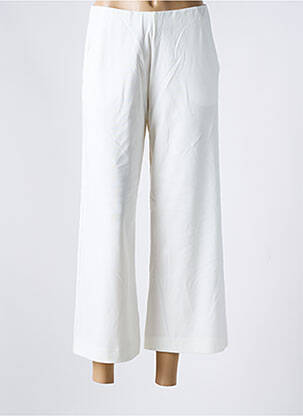 Pantalon 7/8 stretch taille normale blanc ORTO BOTANICO femme
