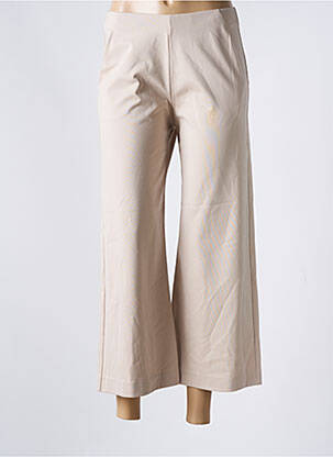 Pantalon 7/8 stretch taille normale beige ORTO BOTANICO femme