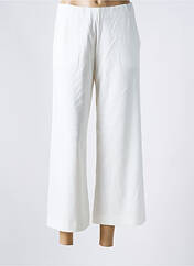 Pantalon 7/8 blanc ORTO BOTANICO pour femme seconde vue