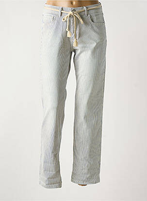 Pantalon droit stretch taille normale bleu PARA MI femme