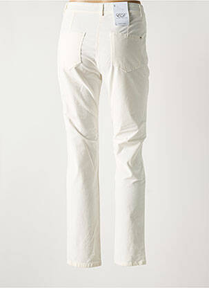 Pantalon slim taille élastique taille normale blanc EAST DRIVE femme