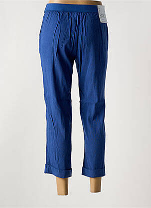 Pantalon 7/8 taille haute taille haute bleu EAST DRIVE femme
