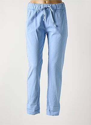 Pantalon slim taille élastique taille normale bleu SENES femme