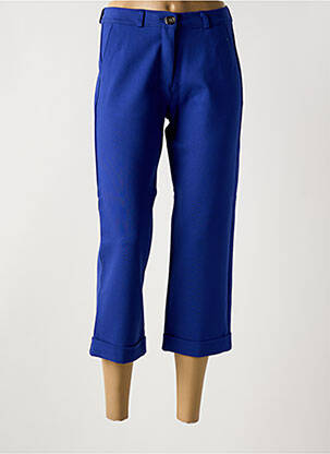 Pantacourt stretch taille normale bleu EAST DRIVE femme
