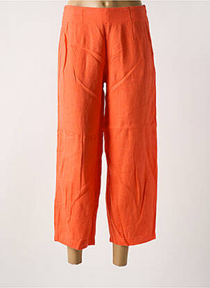 Pantalon 7/8 taille élastique taille normale orange KOKOMARINA femme