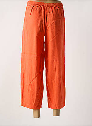 Pantalon 7/8 taille élastique taille normale orange KOKOMARINA femme