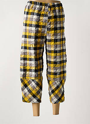 Pantacourt coupe droite taille normale jaune GERSHON BRAM femme