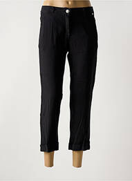 Pantacourt taille élastique taille normale noir EAST DRIVE femme