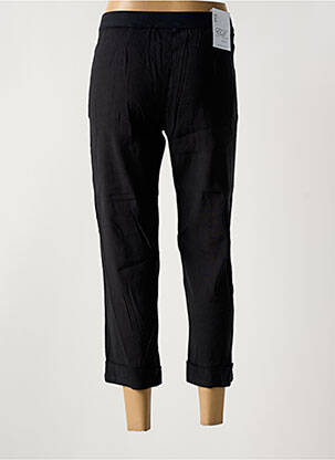 Pantacourt taille élastique taille normale noir EAST DRIVE femme