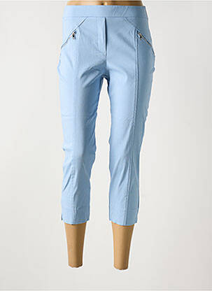 Pantacourt stretch taille normale bleu HALOGENE femme
