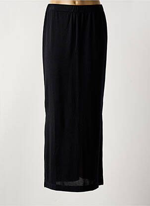 Jupe longue coupe droite noir ANGE femme