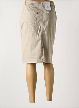 Jupe mi-longue stretch beige EAST DRIVE femme