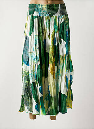 Jupe longue vert LAURA EN ROBE pour femme