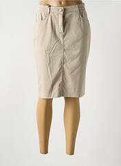 Jupe mi-longue beige EAST DRIVE pour femme seconde vue