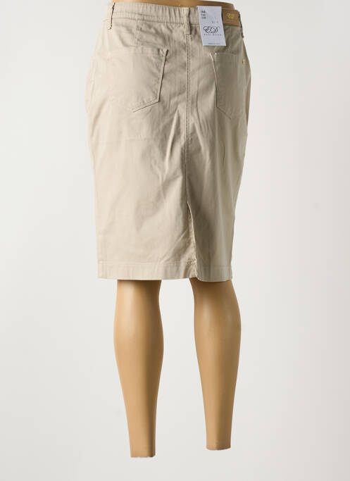Jupe mi-longue beige EAST DRIVE pour femme